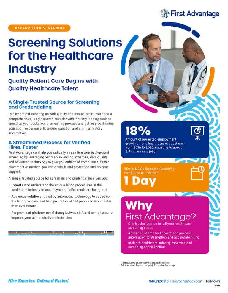 Healthcare brochure