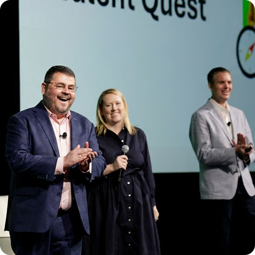 First Advantage directors on stage.